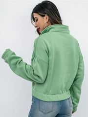 Women's Casual Lapel Pullover Sweatshirt
