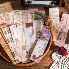 30pcs Vintage Stickers for Scrapbooking Collage & DIY Projects