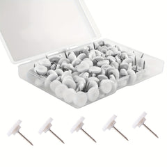 100pcs Plastic Push Pins Flat Thumb Tacks for Cork Bulletin Board Wall