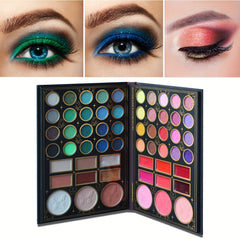 58 Colors Eyeshadow Palette Matte Satin Glitter Finish Makeup Set