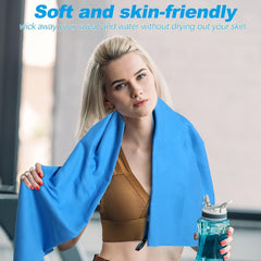 2pcs Microfiber Yoga Towel Non-Slip Fitness Towel