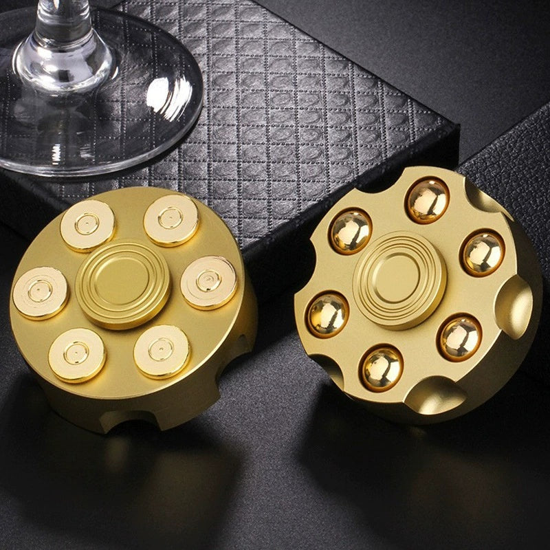 3 Colors Fun Finger Spinner Metal Alloy Relax Toy Adult Spinning Fidget Gift