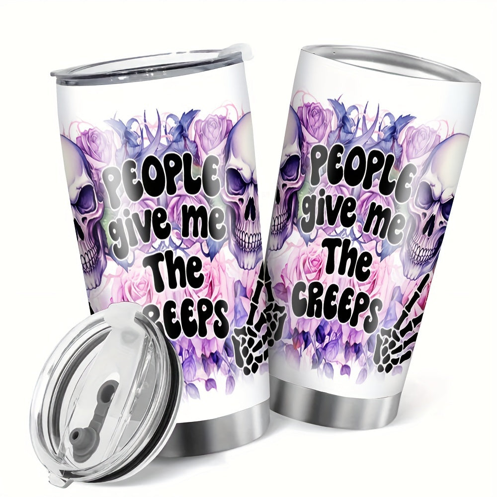 590ml Stainless Steel Water Cup Insulated Leakproof Bottle for Outdoor Sports