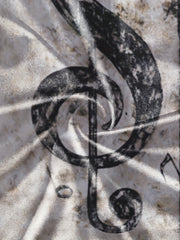 Men's Music Note Print T Shirt - Stylish Summer Essential