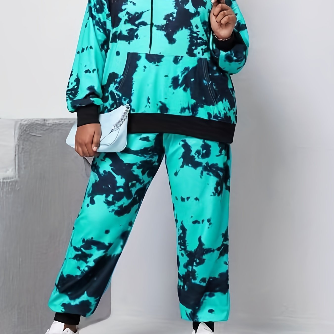 Tie Dye Hoodie & Joggers Set with Pockets