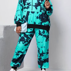 Tie Dye Hoodie & Joggers Set with Pockets