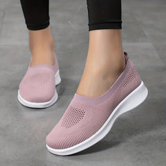 Women's Knit Sneakers Lightweight Low Top Casual Shoes