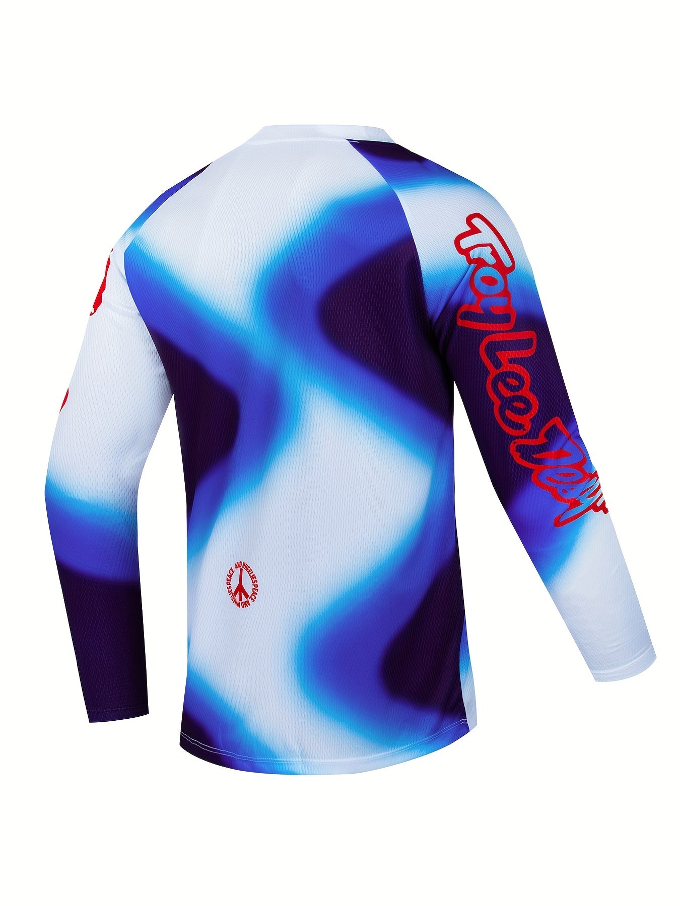 Men's Long Sleeve V Neck Motorcycle Off road T shirt Quick Drying