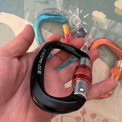 D Carabiner Aluminum Quick Hanging Buckle Camping