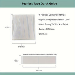 50pcs Body Double Sided Tape for Secure Clothing Hold