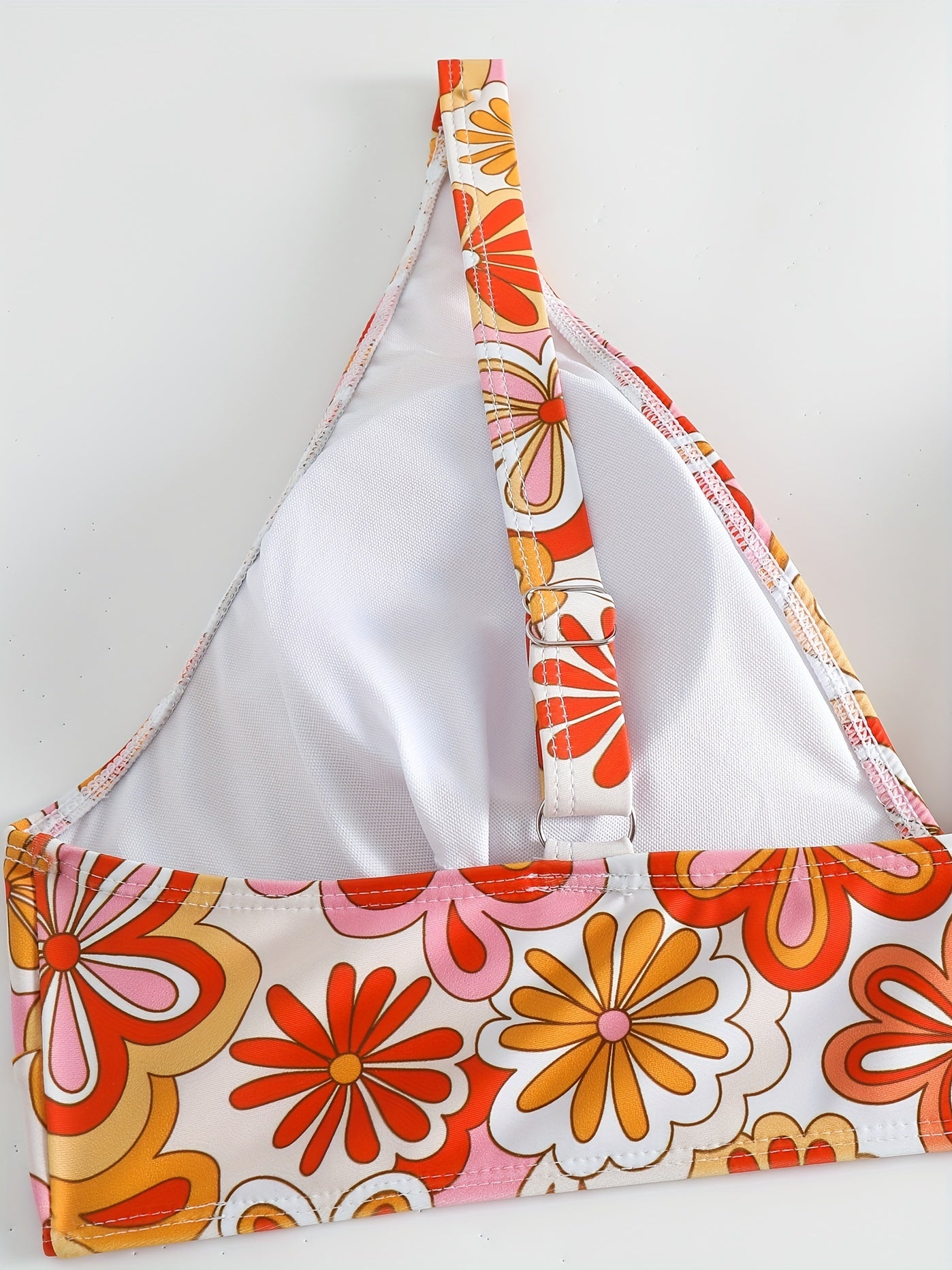 Floral Print Bikini Set High Stretch Bra & Panty Swimsuit
