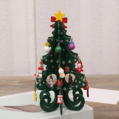 Wooden Christmas Tree Ornaments DIY Christmas Decoration