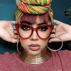 Vintage Cat Eye Eyeglasses Anti Light Clear Lens Glasses