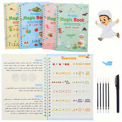 Arabic Language Magic Practice Book for Kids Handwriting Exercise Notepad