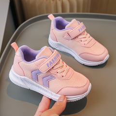 Girl's Breathable Sneakers Soft Sole Shoes For Kids