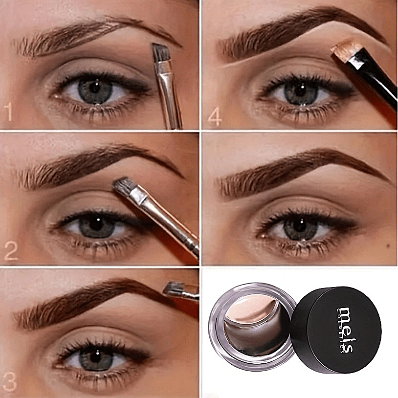 2-in-1 Eyebrow Dye Cream with Brush
