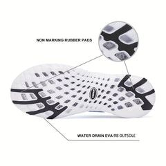 Women's Lace up Water Shoes Non Slip Mesh Sneakers Casual Outdoor Shoes