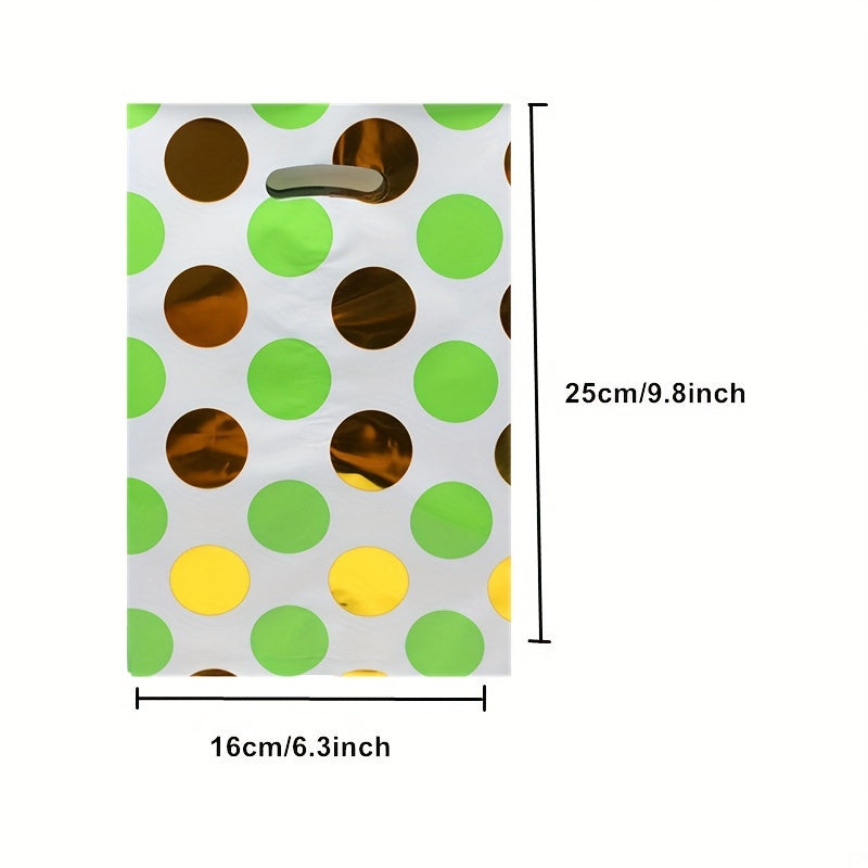 10pcs Golden Polka Dot Candy Bags Treat Party Favor Goodie Bags