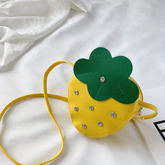 Cartoon Plush Strawberry Coin Purse Portable Wallet Small Bag For Girls