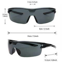 2pcs Men's Cycling Sports Sunglasses Mixed Decorative PC Eyewear