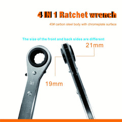 4 in 1 Ratchet Wrench for Quick Automotive & Household Maintenance