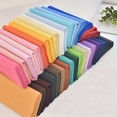 30pcs 100% Cotton Twill Solid Fabric Set DIY Handicraft Sewing Home Patchwork