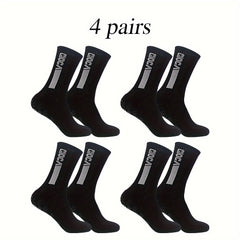 Anti Slip Football Socks With Grip Pads Breathable Sweat-absorbing