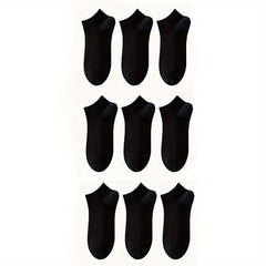 9 Pairs Soft Lightweight Ankle Socks Women's Stockings