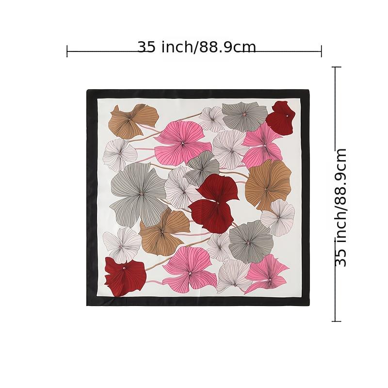 Silk Square Scarf Turban Ladies Accessories Sun Protection Shawl