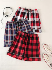 Plaid Print Shorts - Women's Spring & Summer Casual Shorts