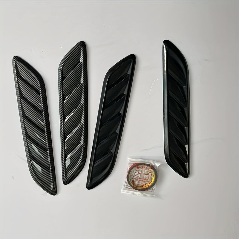 2pcs Car Air Intake Side Vent Grille Covers - Shark Look