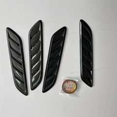 2pcs Car Air Intake Side Vent Grille Covers - Shark Look