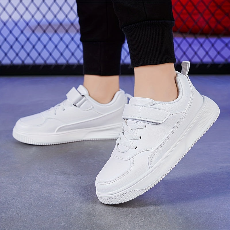 Unisex Hoop & Loop Skateboard Shoes for Boys & Girls
