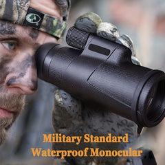 HD 12x50 Monocular Telescope for Outdoor Concerts and Wildlife