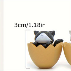 Mini Resin Cat Egg Fairy Garden Ornaments Micro Landscape Decor