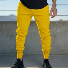 Men's Drawstring Sweatpants Casual Jogger Pants for Autumn Winter