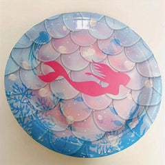 Mermaid Birthday Party Plates Napkins Tableware Set