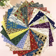 100pcs Dark Fabric Random 50 Colors DIY Printed Cotton Fabric