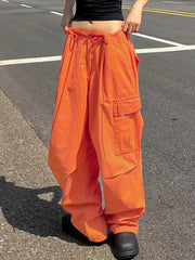 Casual Sports Pants High Waist Cargo Pants