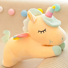 Rainbow Unicorn Doll Plush Toy Pony Sleeping Pillow Comfort Doll Plush Doll