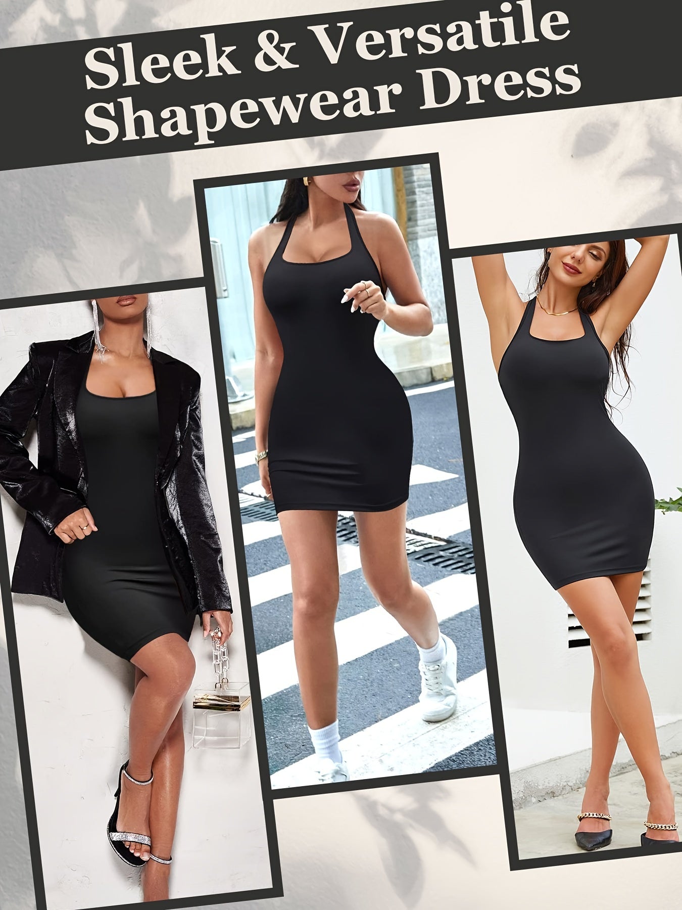 Shaping Halter Dress Tummy Control Backless Body Shaper Women's Underwear