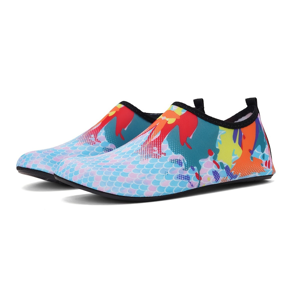 Women's Colorful Print Water Shoes Lightweight Non slip Beach Shoes
