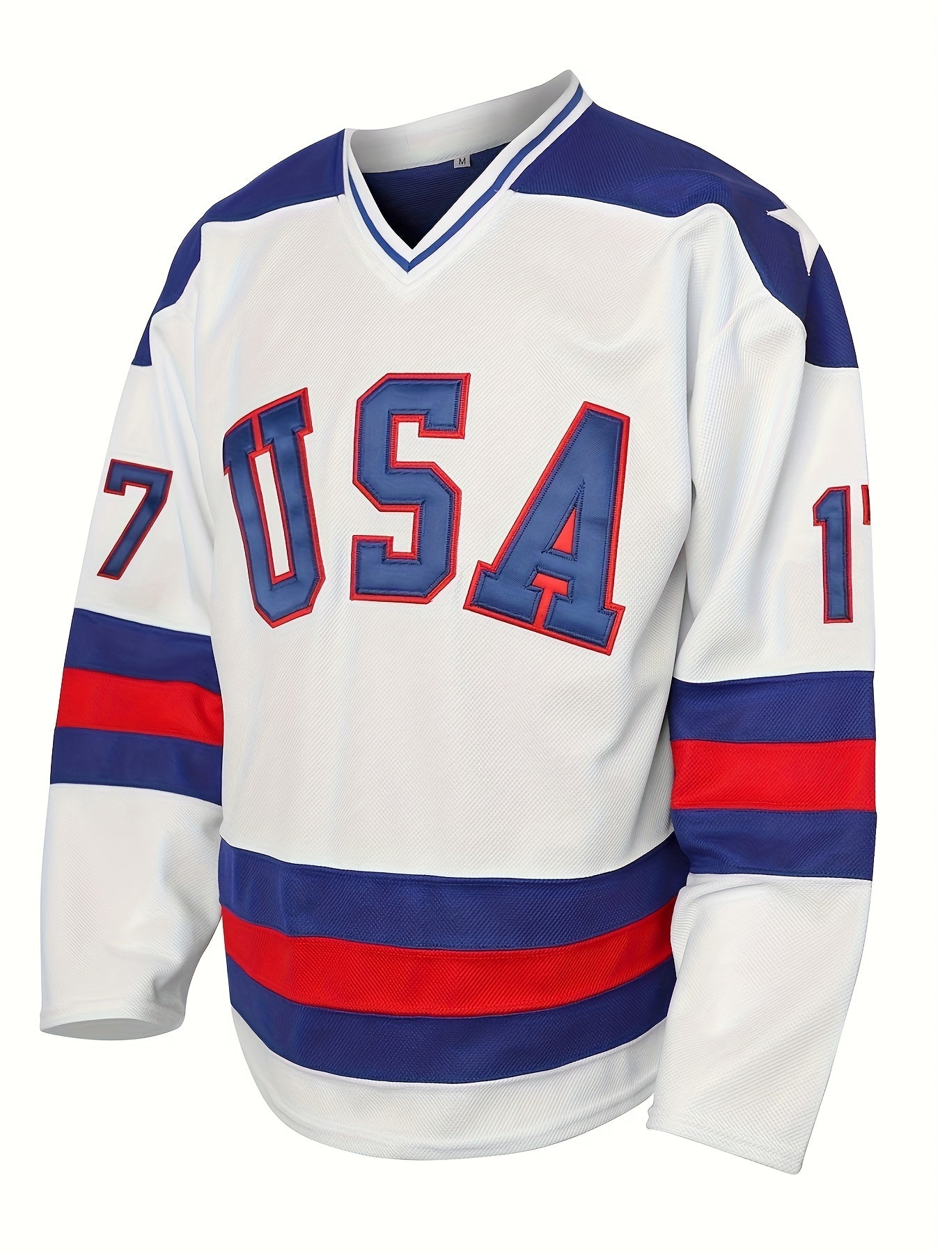 Men's Ice Hockey Jersey V Neck Embroidered Sports Clothing