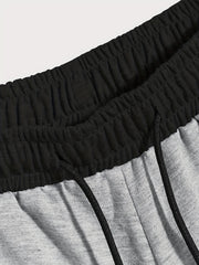 Solid Men's Shorts Summer Drawstring Casual Outdoor Sports Loose Shorts