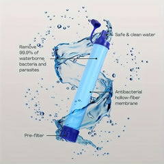 Outdoor Water Filter Straw Emergency Survival Gear Water Purifier Camping