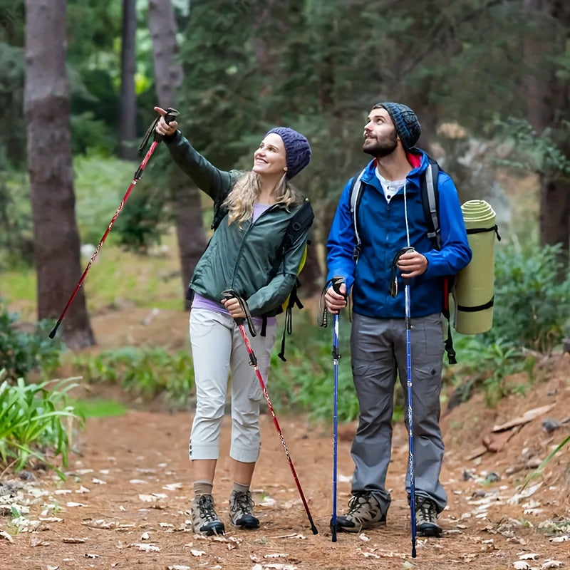 2pcs Lightweight Trekking Poles for Hiking Camping Outdoor Walking