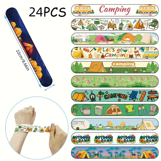 Camping Party Set Slap Bracelets Birthday Party Supplies