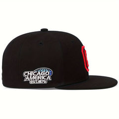 Men's Letter C CHICAGO Baseball Cap Hip Hop Hat Outdoor Adjustable Sun Hat