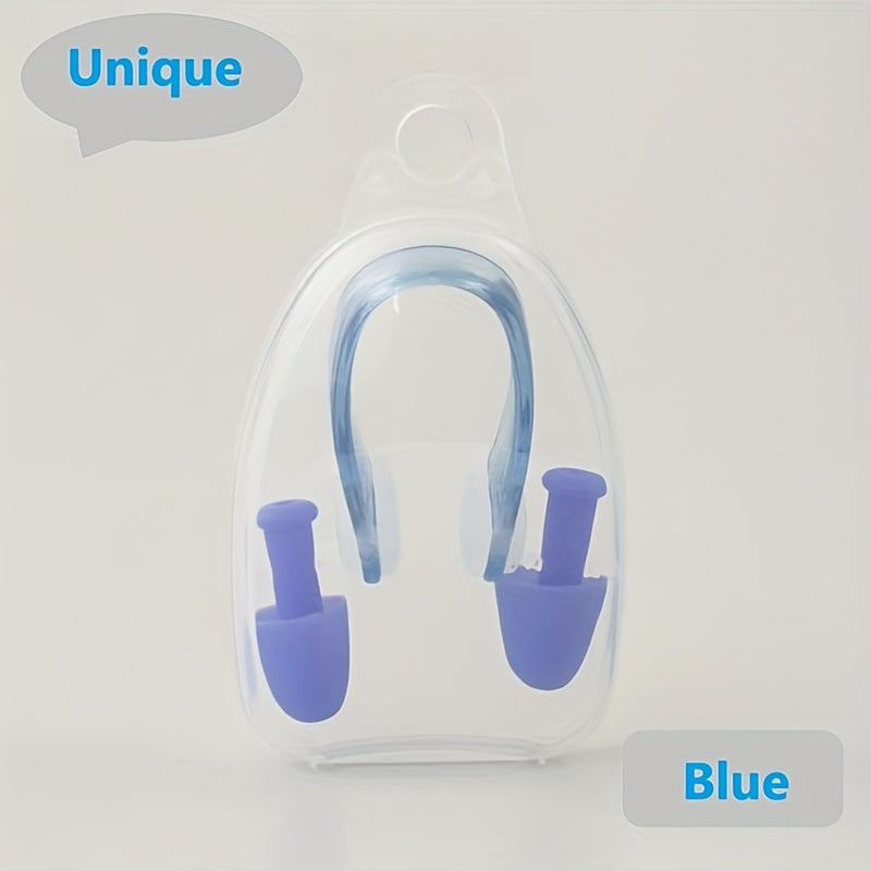 Waterproof Silicone Ear Plugs & Nose Clamp for Swimming Diving