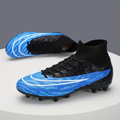 Men's High Top AG Football Cleat Non Slip Professional Outdoor Soccer Cleats
